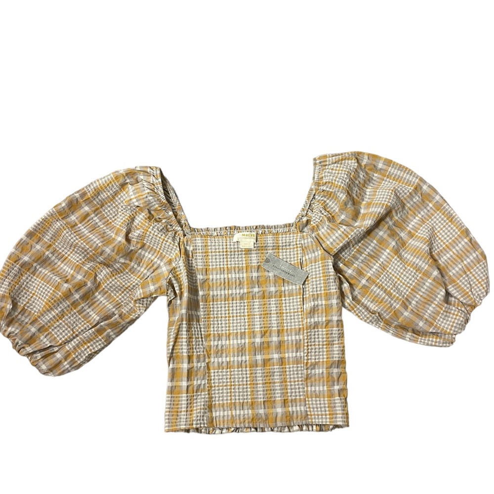 NWT Maeve by Anthropologie Puffed Sleeve Blouse